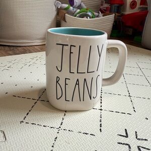 Rae Dunn Jelly Beans Mug with Blue Interior